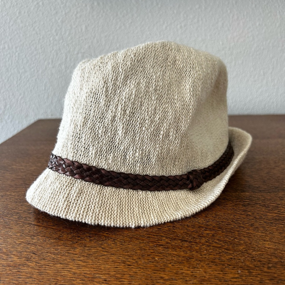 Knit Fedora - Cream